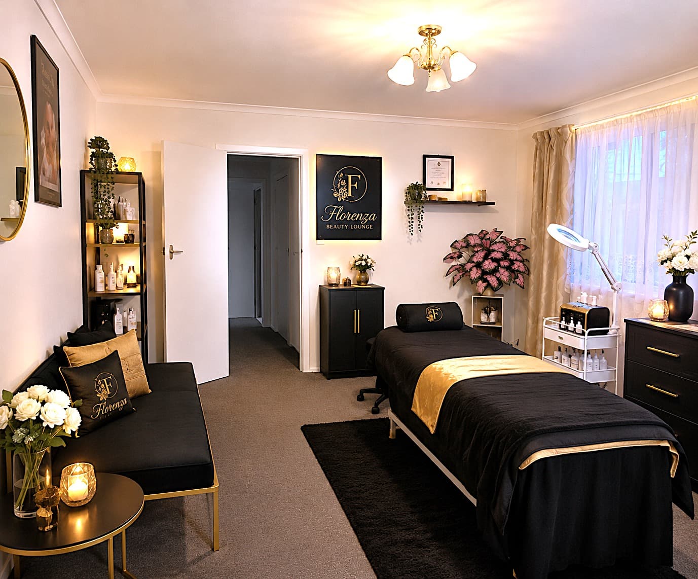 The Florenza Beauty Lounge treatment studio